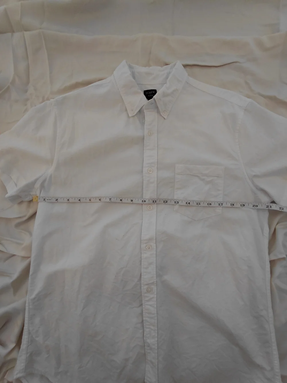 J.Crew Men’s White Flex Button-Down Shirt
